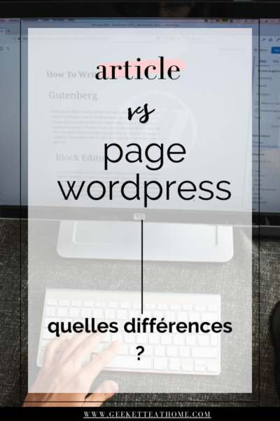 article vs page