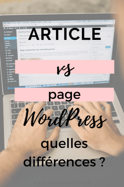 article vs page wordpress, quelles différences